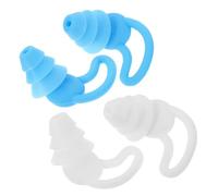 SEWACC Bouchons D'oreilles Natation Sommeil, 4 Pièces en Silicone Réutilisables, Insonorisants, Confortables et Ergonomiques, Protection Auditive Légère pour Concerts et Bruit Ambiant,