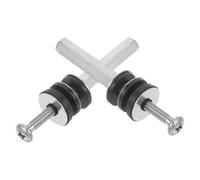 SEWACC Boulons Siège Toilette Universels avec Joint Caoutchouc Étanche Kit Fixation Réservoir Wc Acier Inoxydable Durable Fuite