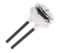 SEWACC Bouton Double Chasse Eau pour Réservoir Wc Accessoire pour Toilette Surface Électrolytique Installation Facile sans Outils Tige Ajustable pour Salle de Bain