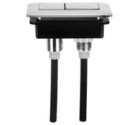SEWACC Bouton Poussoir Rectangulaire Abs pour Réservoir Wc Double Chasse Eau Anti-déformation Eau Accessoire de Remplacement pour Toilette