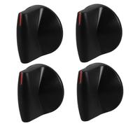 SEWACC Boutons De Cuisinière à Gaz Universels Noirs 2 Paires Métal Allumage Sécuritaire Réglage De Température Compatibles Gaz Naturel Et Gpl Pour Cuisson Polyvalente