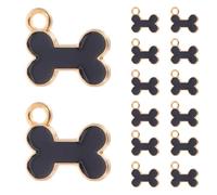 SEWACC Breloques en Alliage D’Os pour Chien 30 Pièces Pendentifs Vieillis 19X13X12 MM pour Fabrication de Bijoux DIY Colliers et Bracelets Personnalisés Accessoires Artisanaux Vintage