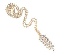 SEWACC Broche Vintage Chic en Cristaux Forme Épi de Blé Pompon Léger, Accessoire Élégant et Flexible pour Robe de Mariage ou Fête, Ornement Décoratif pour Femmes