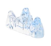 SEWACC Brush Rest Paperweight For Calligraphy Practice Crystal Glass Mountain Pen Holder In Sea Stable Artistic Tool For Chinese Calligraphy And Drawing