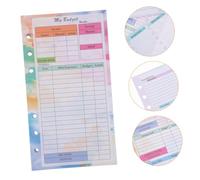 SEWACC Budget Notepad avec Feuilles Décoratives et des Dépenses Recharge pour Classeur Portable Organiseur et Hebdomadaire Pratique