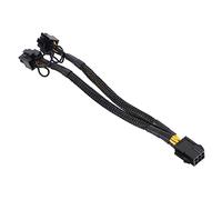 SEWACC Câble Adaptateur Pcie Broches Femelle vers Double Broches avec Verrou Rallonge Alimentation Carte Graphique pour GPU Haute Puissance