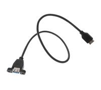 SEWACC Câble Adaptateur USB Interne A Mâle 0,5 M Support à Vis pour Montage sur Panneau pour Ordinateur de Bureau Transfert de Données