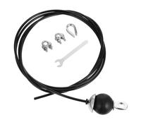 SEWACC Câble d'acier pour Salle de Sport Réglable 5mm, 2, 5m Noir