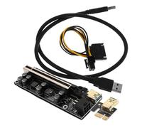 SEWACC Câble D'extension Gpu Pcie Haute Vitesse en Cuivre Alimentation 1x vers 16x pour Support de Carte Graphique PC Polyvalent et Fiable