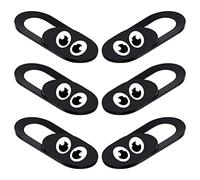 SEWACC Cache Caméra Protection Vie Privée 6pcs pour Ordinateur Portable et Tablette Facile à Détacher en Abs Noir Léger Pratique