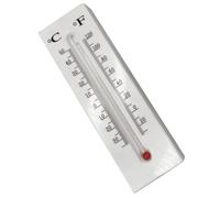 SEWACC Cache-clés de Maison Mural Thermomètre Extérieur Intégré, Boîte à Clés Extérieure Compacte et Légère en Plastique Robuste, Rangement Secret pour Clés et Décoration Jardin, 1 Pièce