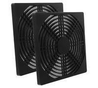 SEWACC Cache-poussière pour Ventilateur Pc, Lot de 2, Grillage Noir | Nylon Résine Fibre, Protection Appareil et Filtration, Flux Optimisé, pour Boîtier PC et Serveur