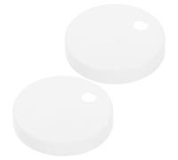 SEWACC Cache-vis de Toilette Rond en Plastique Blanc pour Sièges et Trous | Capuchons Décoratifs, Finition Blanche Propre, Remplacement Matériel, Blocage Poussière, Usage Sanitaires