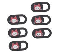 SEWACC Cache-Webcam en Plastique Noir Anti-Regard Compatible pour Ordinateur Portable Tablette et Tout-en-Un Bureau Lot de 6 Pièces Protection Caméra Discrète