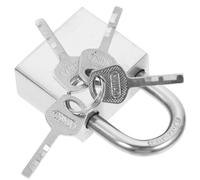 SEWACC Cadenas Acier Inoxydable Antirouille Verrou Solide et Résistant Aux Coupures avec Clé Sécurité pour à Main Boîte à Bijoux et Carnet Adapté Portes Extérieures et Entrepôts