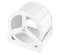 SEWACC Cage à Hamster Écologique avec Support Blanc Roue de Course pour Petits Animaux Accessoire Sécurisé et Ludique pour Hamster Nain