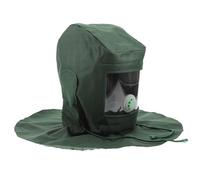 SEWACC Cagoule de Sablage Protectrice Tissu Canvas avec Masque Visage Acrylique Transparent Respirante et pour Ponçage Polissage et Poussière