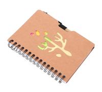 SEWACC Cahier à Spirale A5 en Papier Kraft Beige avec Stylo | Léger et Pratique, Indexation des Pages, pour Adolescents, Notes de Voyage et Comptes Rendus