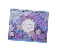 SEWACC Calendrier de Bureau à Retourner Anglais Calendrier de Table Perforé Espace Décriture Ample et Organisation Facile pour Maison et Bureau