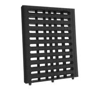 SEWACC Caniveau Plastique pour Drainage Extérieur Protection Égout Compatible Regard Couvercle Drainage Multifonction pour Jardin Allée et Terrasse Dimensions Noir