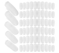 SEWACC Capsules D'entraînement Ongles 100 Pcs Blanches Conseils Pratiques Nail Art Accessoires pour Manucure Entraînement Nails Usage Professionnel