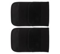 SEWACC Capuchons de Pédale de Vélo Noirs en Polyester, Housses de Protection Antidérapantes pour Pédales de Vélo, Adaptés pour Cyclisme en Extérieur et Longues Distances, 1 Paire