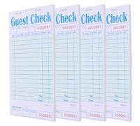 SEWACC Carnet de Notes pour Serveur de Restaurant en Papier 50 Feuilles par Carnet, Lot de 4 Pièces pour Faciliter la Prise de Commandes la Gestion