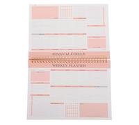 SEWACC Carnet de Planification Hebdomadaire B5 à Spirale Métal, Agenda de Bureau Non Daté, Organisateur de Semaine avec Grand Espace D’écriture, Planificateur D’horaire Polyvalent