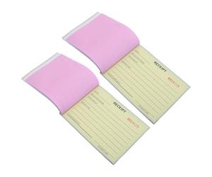 SEWACC Carnet de Reçus de Factures en 3 Exemplaires, Format 14,6 X 10,5 Cm, Lot de 2 Blocs pour Petites Entreprises, Gestion de Commandes Clients et Paiements de Loyers, Fourniture