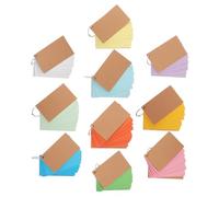 SEWACC Carnet D'index à Anneaux avec Cartes Flash Double Face Lignées, Papier Anti-transfert D'encre, pour Étudiants en Sessions D'étude Scolaire