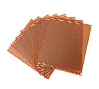 SEWACC Carte de Circuit Imprimé PCB Simple Face 15x18 Cm en Bakélite Lot de 8 pour Projets Électroniques Bricolage Laboratoire Expériences Soudure Alimentation Électrique