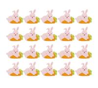 SEWACC Cartes de Décoration en Papier pour Sucettes 100 Pcs avec Motif Lapin et Carotte, Accessoires DIY pour Emballage de Bonbons, Décorations Fête D'anniversaire et Événements Festifs