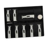 SEWACC Cash Register Drawer Insert Tray Compartments Money Organizer With Clips For Retail Store Supermarket Efficient Cash And Coin Storage