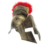 SEWACC Casque de Guerrier Romain Doré pour Fête Costumée et Bal Masqué Chapeau Unique en Pvc Léger et Confortable pour Adultes