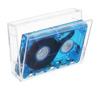 SEWACC Cassette Audio Vierge 40-60 Bleu Transparent, Mini Cassettes Rétro Compatibles Mini Magnétophone, Bande Audio pour Enregistrement Vocal, Interviews et Messages Personnels