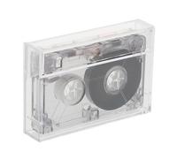 SEWACC Cassette D'enregistrement Audio Boîtier en Vierge Plastique Blanche Rigide Transparent, Qualité Claire pour ou Enregistrements Vœux Anniversaires