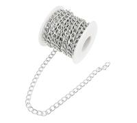 SEWACC Chaîne Aluminium Robuste Mètres pour Fabrication Bijoux DIY Accessoires Décoratifs pour Sacs et Valises Chaîne Métallique Polyvalente pour Personnalisées