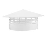 SEWACC Chapeau de Cheminée PVC Capuchon Pluie et Vent Protection Évent Mural Facile à Installer Couvre Vent pour Sortie Air