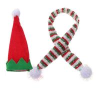 SEWACC Chapeau-écharpe Forme de Bouteille de Vin de Noël Décoration pour Petite Bouteille Réutilisable