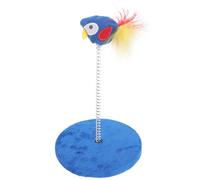 SEWACC Chat Planche à Gratter Décorative, Bleu, Intérieur | Griffoir Compact Facile à Placer, pour Chatons et Maison, Surface Lint Plastique, Gain de Place