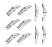 SEWACC Chevilles à Bascule Galvanisées en Acier M8 X 12 Pièces Fixations Robustes pour Plaques de Plâtre Ancrages Muraux pour Cloisons Sèches Fixation Murale et Plafond Boulons à