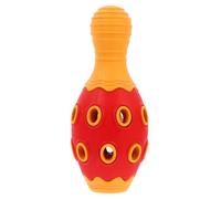 SEWACC Chien à Mâcher Indestructible Caoutchouc Résistant Balle Interactive Distributeur de Friandises Massage des Gencives pour Chiots et Chiens Actifs Nettoyage Dentaire Ludique