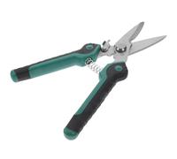 SEWACC Ciseaux Électriques Anti-dérapants Multifonctionnels Coupe-fil et Dénudeur pour Jardinage et Usage Professionnel Lame Inoxydable Poignée Antidérapante Vert