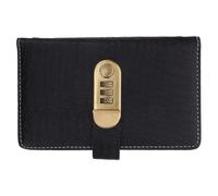 SEWACC Classeur D’Épargne avec Cadenas à Combinaison Motif Crocodile en PU Noir Organiseur de Budget Familial avec 50 Pages Transparentes pour Suivi des Économies et Gestion Financière