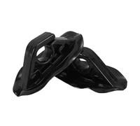 SEWACC Clip de Pagaie Ouvert en PVC Noir, Lot de 2 Clips pour Fixation Facile et Élastique, Accessoires Indispensables pour Kayak et Bateaux Pneumatiques en Navigation