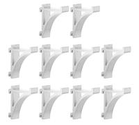 SEWACC Clip Métallique Étagère Congélateur 10 Pièces en Aluminium Crochets de Fixation, Support pour Clayette Frigo, Accessoires Réfrigérateur Freezer et Rangement la Cuisine