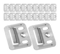 SEWACC Clips de Fixation pour Panneaux Muraux Intégrés en Acier Inoxydable Argenté, des Espaces, Installation Facile Personne, Pack de 50 Pièces pour Amélioration Intérieure