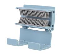 SEWACC Collecteur de Cheveux Mural Réutilisable avec Couvercle Bleu Piège à Cheveux Flexible pour Salle de Bain et Cuisine Support Suspendu Multiusage Facile à Installer sur Carrelage