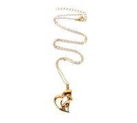 SEWACC Collier Commémoratif de Cœur pour Cendres de Chien en Acier Titane | Finition Polie Élégante, Fermeture Sécurisée, pour Poils ou Cendres D’animal, Port Quotidien Discret