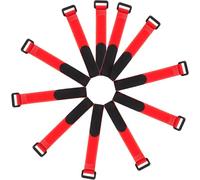 SEWACC Colliers Anti-Chant pour Coqs Silencieux, Ceintures Anti-Perturbation en Nylon Rouge, Taille Ajustable, Usage Poulailler, Lot de 2 Colliers